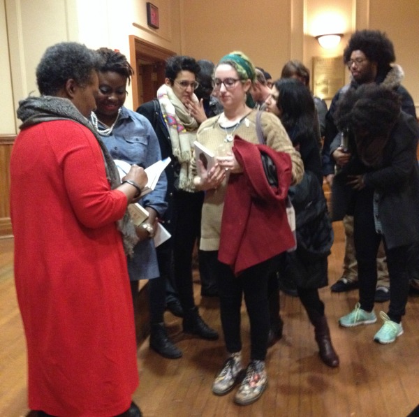 Claudia-Rankine-signing-books Writers-at-Barnard-series Photo Luvon-Roberson 600x597