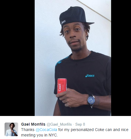 Gael-Monfils Coca-Cola Twitter
