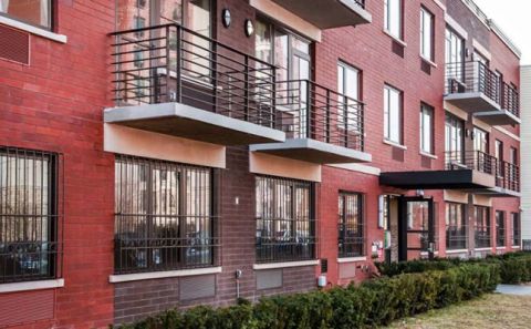 Noel Pointer Court in the heart of the Bedford-Stuyvesant neighborhood of Brooklyn