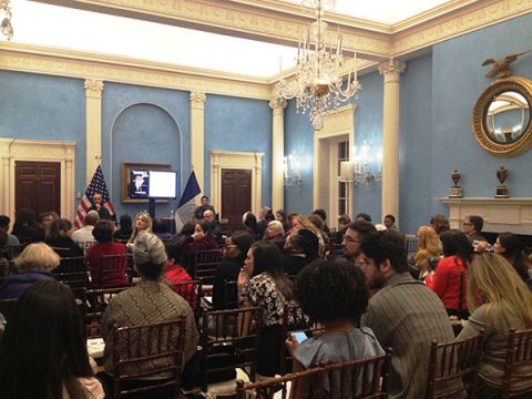 Gracie Book Club Season Two - audience waiting for the start of the meeting to discuss Ralph Ellison&#039;s INVISIBLE MAN