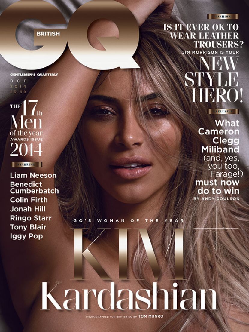 Kim Kardashian on the Cover of British GQ