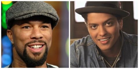 Rapper Common and Pop star, Bruno Mars