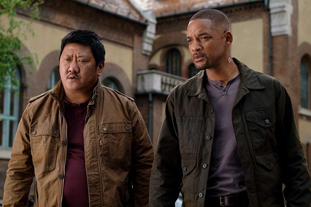 Benedict Wong (l) and Will Smith (r), actors in the movie, Gemini Man