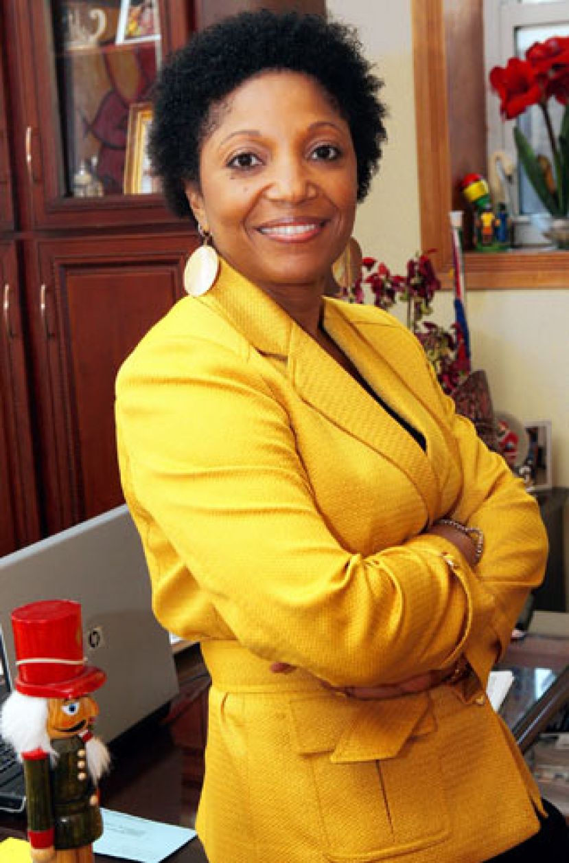 Mercedes Narcisse, candidate for New York&#039;s 19th Senatorial District, in her office