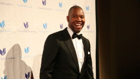Award-winning author, Ta-Nehisi Coates, on the red carpet at the 2015 National Book Awards.