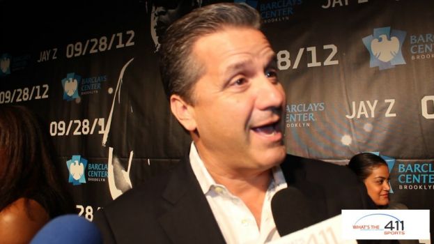 Kentucky Men's Basketball Head Coach John Calipari at the Barclays Center opening