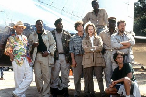Ernie Hudson (second from the left) and the principal cast of Congo