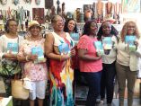 Minnette Coleman (3rd from left) with members of the Harlem Writers Guild at the book launch for Coleman’s book, THE TREE: A Journey to Freedom