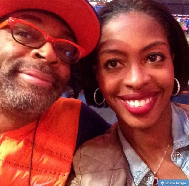 Filmmaker Spike Lee and What&#039;s The 411TV correspondent, Crystal L. Harris