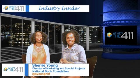 Photo: Left to Right: Sherrie Young, Director of Marketing and Special Projects,National Book Foundation; and Luvon Roberson, Book Editor, What's The 411TV