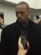 Paul Pierce talking withe media