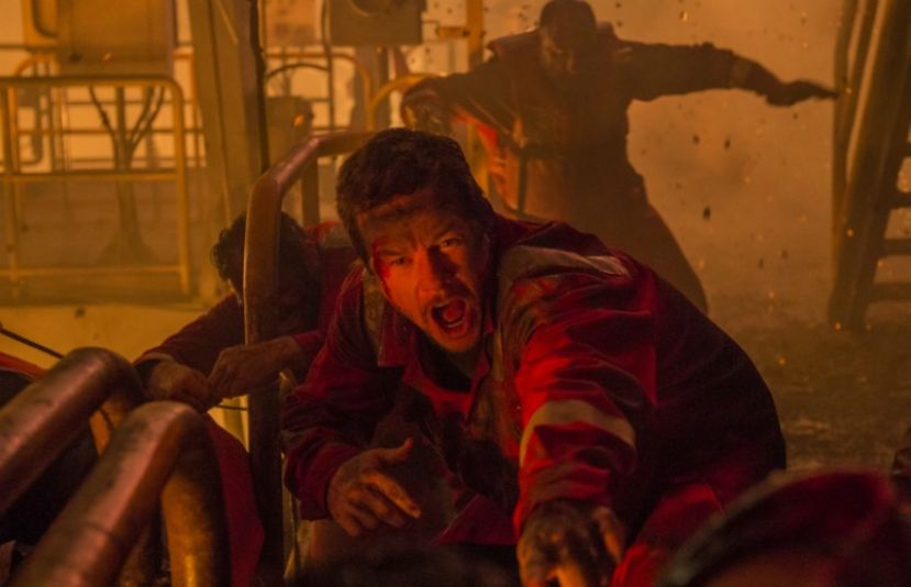 Actor Mark Wahlberg in Deepwater Horizon