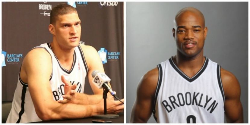 Brooklyn Nets center Brook Lopez and point guard Jarrett Jack