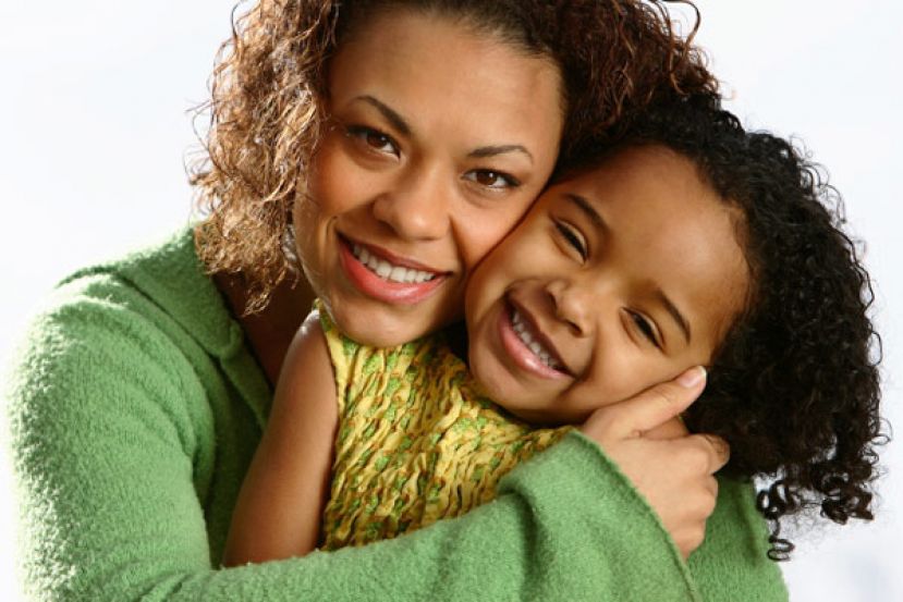 Single mom enjoying time with her daughter